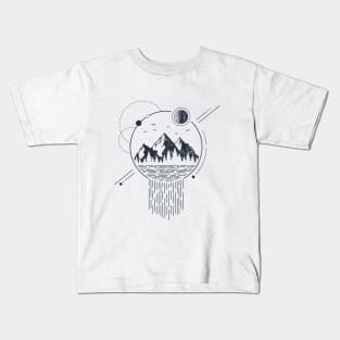 Mountains. Geometric Style Kids T-Shirt